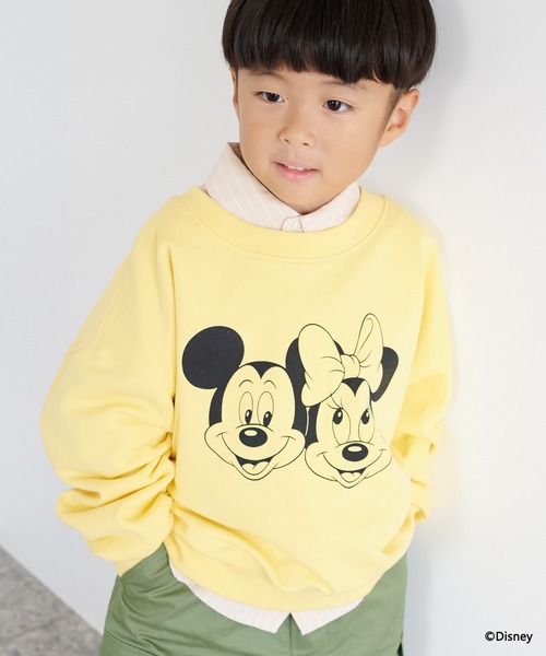 LOWRYS FARM(ローリーズファーム)の「Disneyウラケプルオーバー 1067599(スウェット・キッズ・ピンク/ブルー/イエロー・150cm/130cm/110cm)」の1枚目の写真