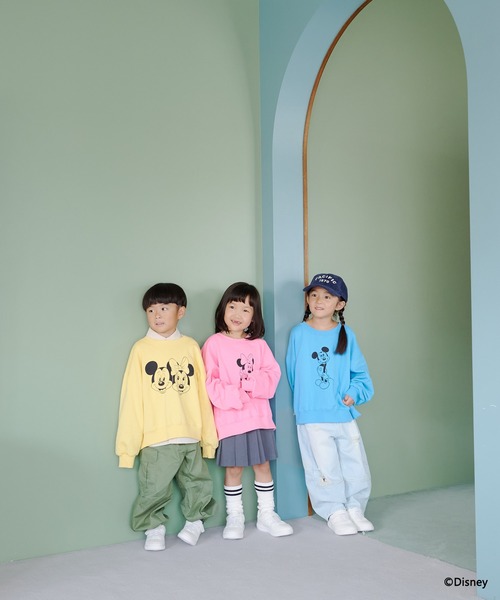 LOWRYS FARM(ローリーズファーム)の「Disneyウラケプルオーバー 1067599(スウェット・キッズ・ピンク/ブルー/イエロー・150cm/130cm/110cm)」の7枚目の写真