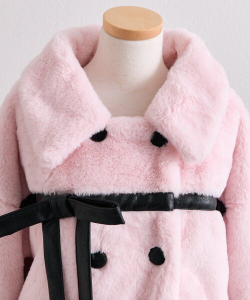 OLIVE des OLIVE(オリーブデオリーブ)の「【インフルエンサー企画】miko ribbon fur coat(その他アウター・レディース・ピンク/ブラック・FREE)」の21枚目の写真