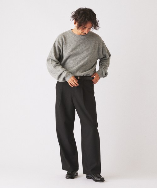JOURNAL STANDARD relume(ジャーナルスタンダード レリューム)の「バルジ ツイル ”レイジー” 1タック スラックス(スラックス・メンズ・チャコールグレー/ブラック/ブラウン/カーキ・SMALL/MEDIUM/LARGE)」の17枚目の写真