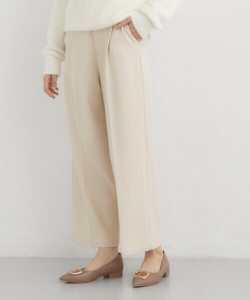 THE SHOP TK (ザ ショップ ティーケー )の「【選べる着丈/S-XL】ぬくラク 両面起毛ワイドパンツ(その他パンツ・レディース・ダークブラウン系1/アイボリー/ブラック・11/13/14)」の22枚目の写真