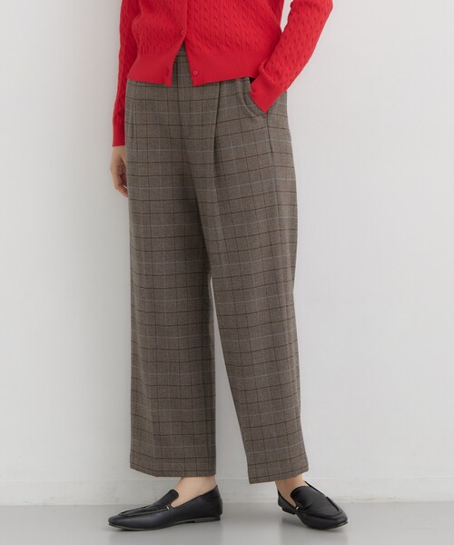 THE SHOP TK (ザ ショップ ティーケー )の「【選べる着丈/S-XL】ぬくラク 両面起毛ワイドパンツ(その他パンツ・レディース・ダークブラウン系1/アイボリー/ブラック・11/13/14)」の11枚目の写真