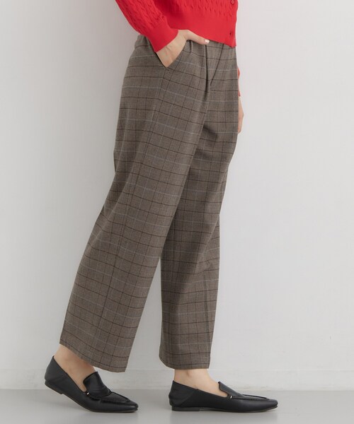 THE SHOP TK (ザ ショップ ティーケー )の「【選べる着丈/S-XL】ぬくラク 両面起毛ワイドパンツ(その他パンツ・レディース・ダークブラウン系1/アイボリー/ブラック・11/13/14)」の12枚目の写真