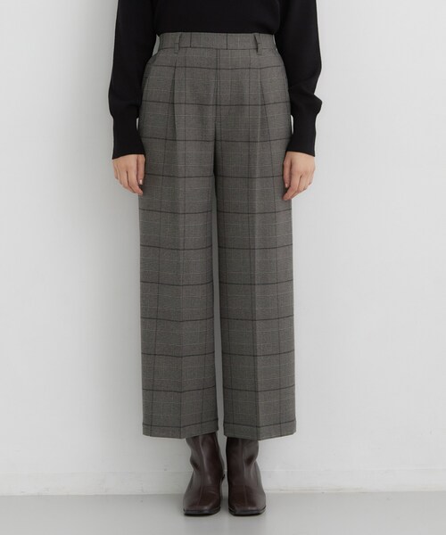 THE SHOP TK (ザ ショップ ティーケー )の「【選べる着丈/S-XL】ぬくラク 両面起毛ワイドパンツ(その他パンツ・レディース・ダークブラウン系1/アイボリー/ブラック・11/13/14)」の19枚目の写真