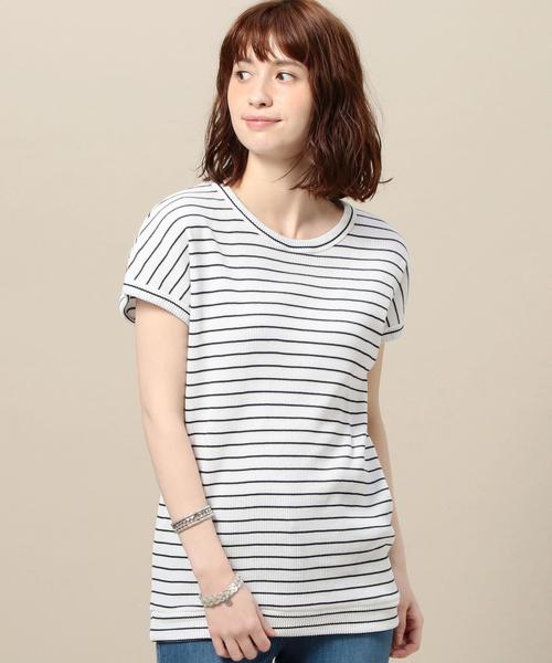 BEAUTY&YOUTH UNITED ARROWS(ビューティーアンドユースユナイテッドアローズ)の「BY ライトワッフルショートスリーブ◆(Tシャツ/カットソー・レディース・ホワイト/ベージュ/レッド/その他1/ブラック・FREE)」の5枚目の写真