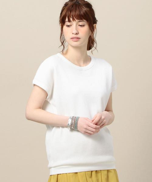 BEAUTY&YOUTH UNITED ARROWS(ビューティーアンドユースユナイテッドアローズ)の「BY ライトワッフルショートスリーブ◆(Tシャツ/カットソー・レディース・ホワイト/ベージュ/レッド/その他1/ブラック・FREE)」の2枚目の写真