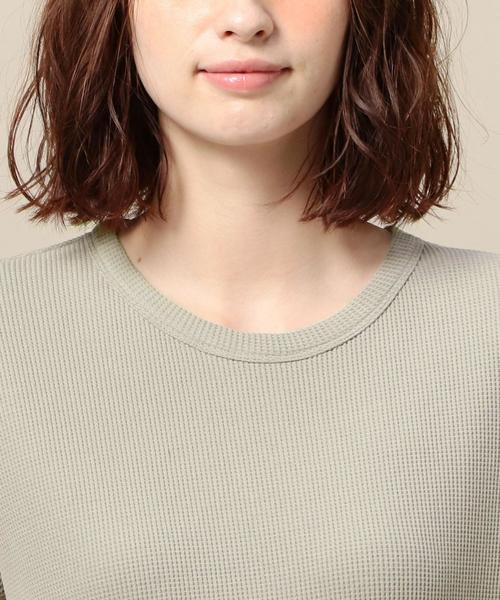 BEAUTY&YOUTH UNITED ARROWS(ビューティーアンドユースユナイテッドアローズ)の「BY ライトワッフルショートスリーブ◆(Tシャツ/カットソー・レディース・ホワイト/ベージュ/レッド/その他1/ブラック・FREE)」の16枚目の写真