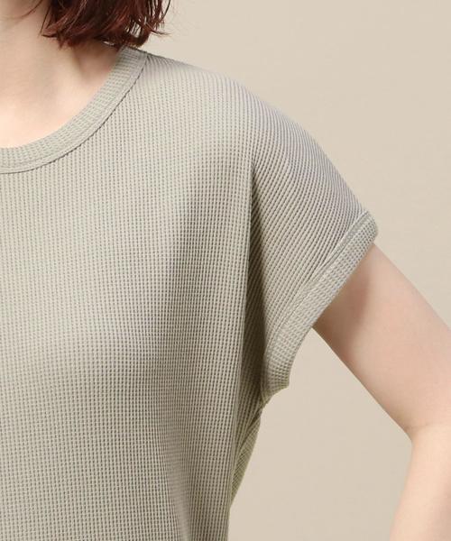 BEAUTY&YOUTH UNITED ARROWS(ビューティーアンドユースユナイテッドアローズ)の「BY ライトワッフルショートスリーブ◆(Tシャツ/カットソー・レディース・ホワイト/ベージュ/レッド/その他1/ブラック・FREE)」の6枚目の写真