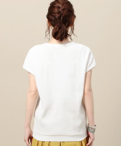 BEAUTY&YOUTH UNITED ARROWS(ビューティーアンドユースユナイテッドアローズ)の「BY ライトワッフルショートスリーブ◆(Tシャツ/カットソー・レディース・ホワイト/ベージュ/レッド/その他1/ブラック・FREE)」の9枚目の写真