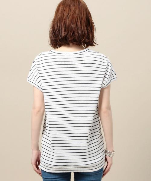 BEAUTY&YOUTH UNITED ARROWS(ビューティーアンドユースユナイテッドアローズ)の「BY ライトワッフルショートスリーブ◆(Tシャツ/カットソー・レディース・ホワイト/ベージュ/レッド/その他1/ブラック・FREE)」の18枚目の写真