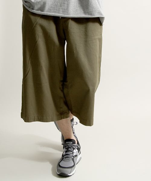 WEGO（ウィゴー）の「WEGO/チノガウチョパンツ（チノパンツ・メンズ・ロイヤルブルー/ベージュ/ネイビー/カーキ/レッド/ブラック・LARGE/MEDIUM）」の4枚目の写真