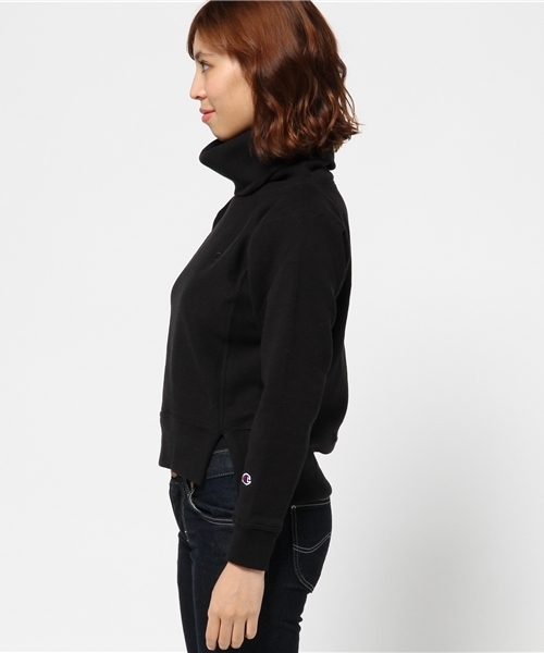 Champion（チャンピオン）の「【CHAMPION（チャンピオン）】ハイネックスウェット（Tシャツ/カットソー・レディース・ネイビー/ブラック/グレー・M）」の5枚目の写真