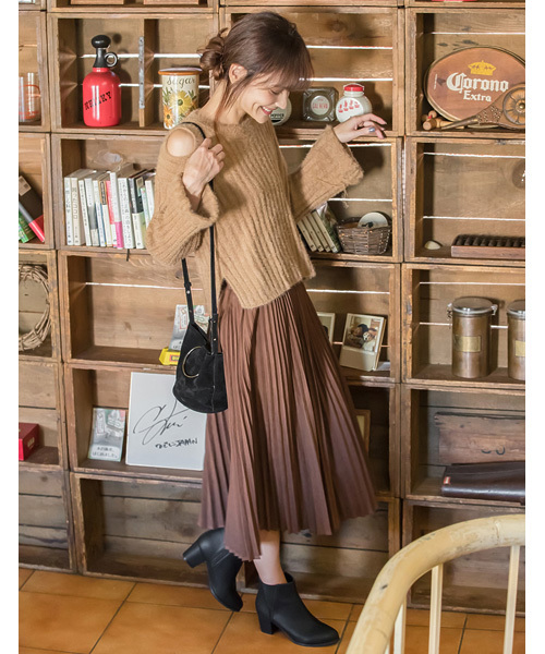 Re:EDIT（リエディ）の「[リエディ]ミニケース付バケツ風2WAYバッグ/鞄/BAG/ショルダーバッグ/ハンドバック（ショルダーバッグ・レディース・ブラック/ワイン/カーキ/ネイビー/キャメル/グレー・FREE）」の17枚目の写真