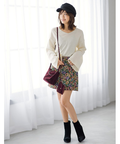 Re:EDIT（リエディ）の「[リエディ]ミニケース付バケツ風2WAYバッグ/鞄/BAG/ショルダーバッグ/ハンドバック（ショルダーバッグ・レディース・ブラック/ワイン/カーキ/ネイビー/キャメル/グレー・FREE）」の14枚目の写真