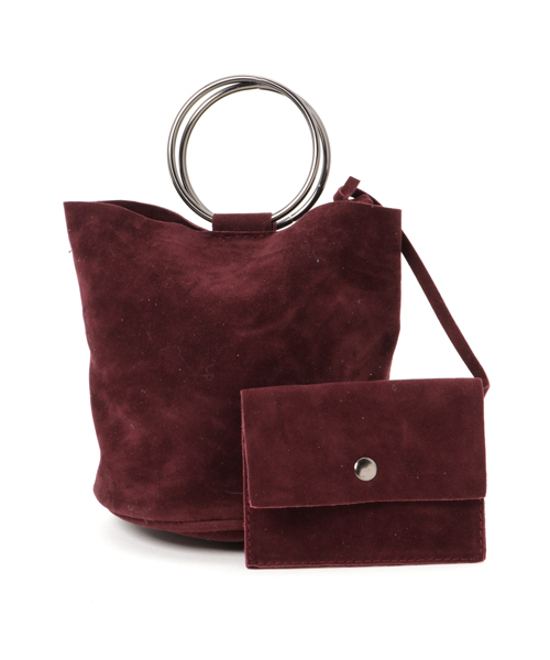 Re:EDIT（リエディ）の「[リエディ]ミニケース付バケツ風2WAYバッグ/鞄/BAG/ショルダーバッグ/ハンドバック（ショルダーバッグ・レディース・ブラック/ワイン/カーキ/ネイビー/キャメル/グレー・FREE）」の6枚目の写真