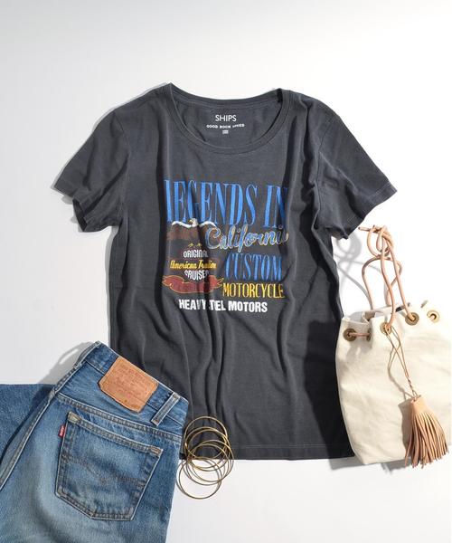 SHIPS（シップス）の「プリントTee◇（Tシャツ/カットソー・レディース・ブラック/ブラック系その他/オフホワイト/ブラック系その他2/グレー系その他・ONE SIZE）」の4枚目の写真