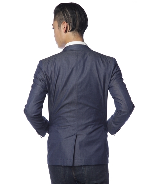 BEAUTY&YOUTH UNITED ARROWS(ビューティーアンドユースユナイテッドアローズ)の「BY ライトオンスデニム 2ボタン ジャケット ◆(テーラードジャケット・メンズ・ネイビー・SMALL/MEDIUM/LARGE)」の3枚目の写真