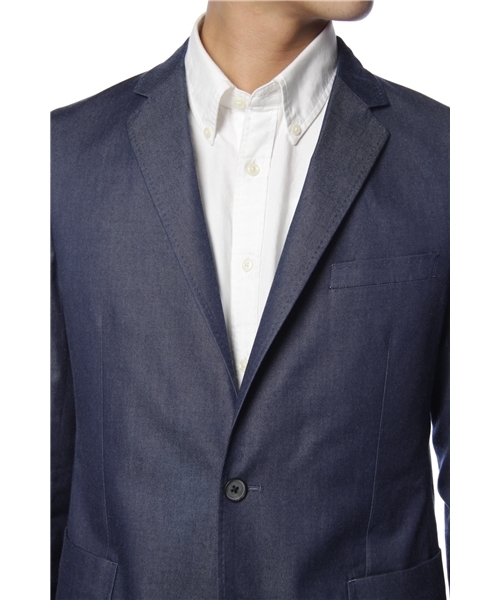 BEAUTY&YOUTH UNITED ARROWS(ビューティーアンドユースユナイテッドアローズ)の「BY ライトオンスデニム 2ボタン ジャケット ◆(テーラードジャケット・メンズ・ネイビー・SMALL/MEDIUM/LARGE)」の5枚目の写真