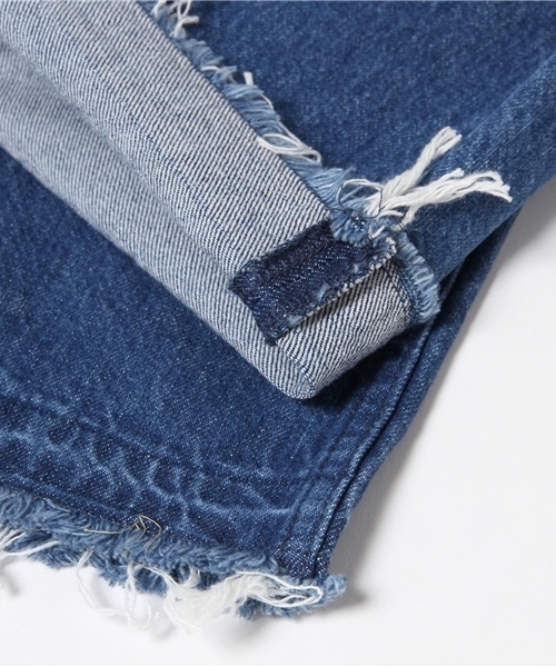 Khaju（カージュ）の「Khaju:5ポケットフライドヘムデニム（デニムパンツ・レディース・ブラック/ブルー・26/27）」の11枚目の写真