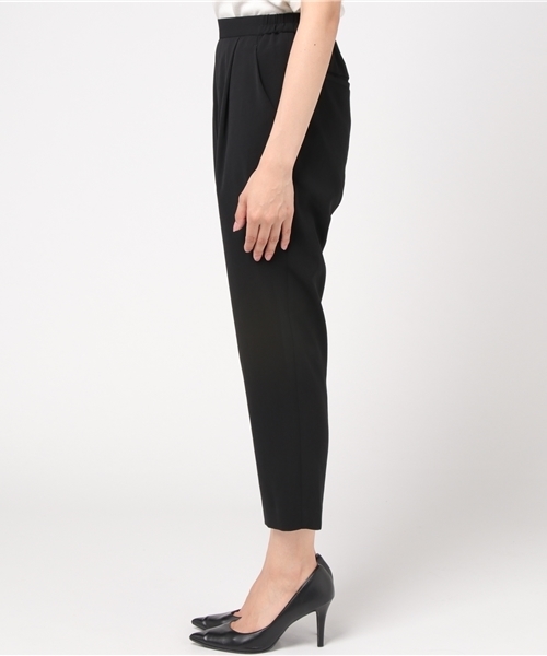 STUDIOUS（ステュディオス）の「【STUDIOUS】ドライタッチアンクルテーパードパンツ（その他パンツ・レディース・グレー/ブラック・0/1）」の4枚目の写真