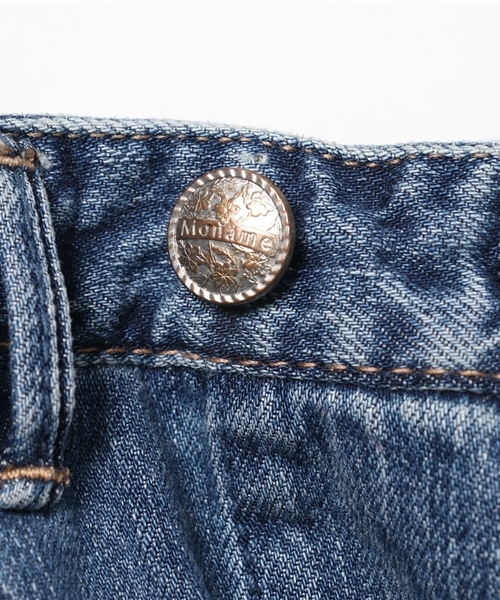 Moname（モナーム）の「Moname   タイトスカート デニム   MIDDLE SKIRT(ミドルスカート)/41173231 　（デニムスカート・レディース・ライトブルー・S/M）」の6枚目の写真