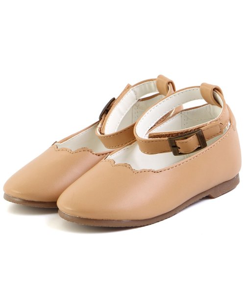 apres les cours（アプレレクール）の「2WAYワンストラップパンプス（パンプス・キッズ・ベージュ/ブラック/グリーン・15 /18/16/19/20/14/17）」の3枚目の写真