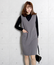 MARBLE WALTS | 楽ちんだけど着痩せする☆ジャンパースカート(ジャンパースカート)