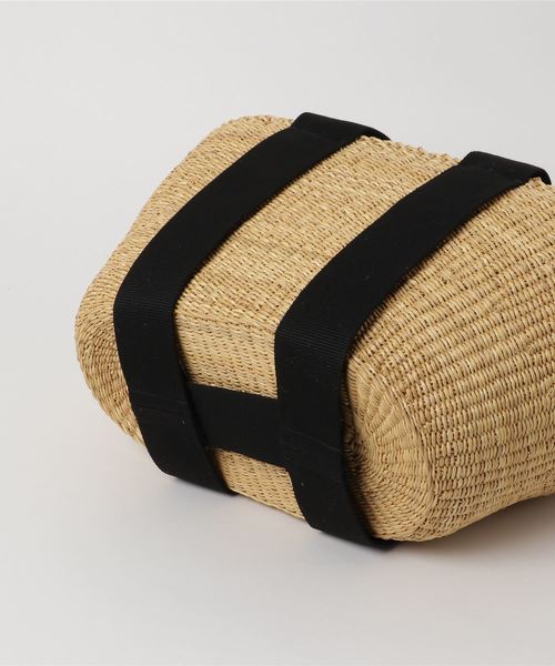 MUUN(ムーニュ)の「MUUNかごバッグ GEORGE(かごバッグ・レディース・ブラック×ブラック・FREE)」の3枚目の写真