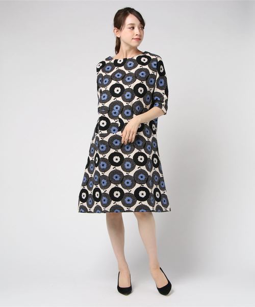 PARKS TOKYO SELECT(パークストウキョウセレクト)の「【丸山工房】北欧 ワンピース(ワンピース・レディース・ブラック/ブルー系その他/マルチ/ブラック系その他/ブラック系その他2/グレー系その他・FREE)」の5枚目の写真