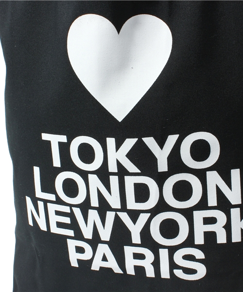 WEGO（ウィゴー）の「WEGO/ハートシティトートバッグ（トートバッグ・レディース・ブラック/ライトパープル・FREE）」の6枚目の写真