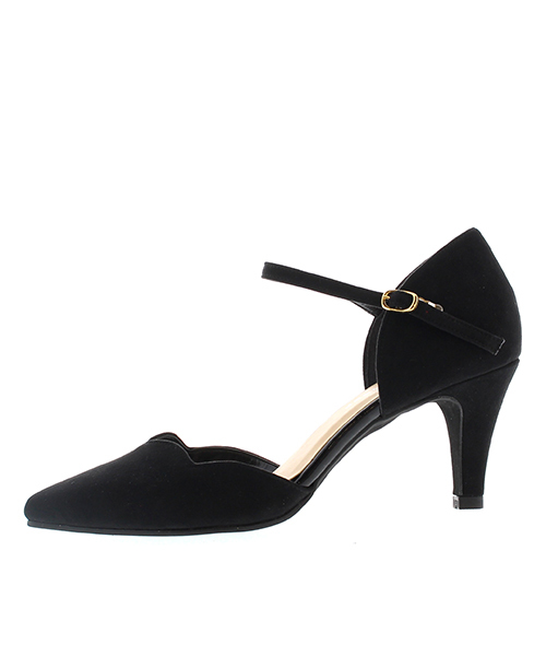 JELLY BEANS（ジェリービーンズ）の「セパレートストラップヒールパンプス<ふわさら>(148-305)JELLY BEANS(ジェリービーンズ)（パンプス・レディース・ブラック/グレー/レッド・23/24/21.5/22/22.5/23.5/24.5/25/25.5）」の7枚目の写真