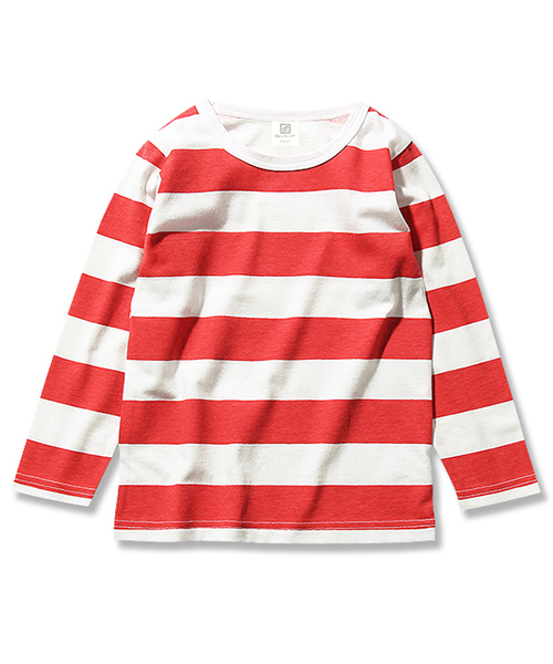 devirock（デビロック）の「プリントボーダー長袖Tシャツ カットソー（Tシャツ/カットソー・キッズ・ブラック/ネイビー/レッド・100cm/110cm/120cm/130cm/140cm/150cm/160cm）」の14枚目の写真