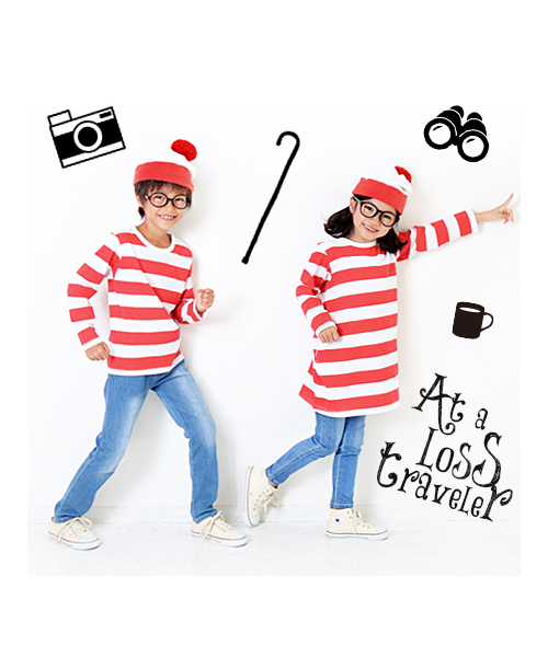 devirock（デビロック）の「プリントボーダー長袖Tシャツ カットソー（Tシャツ/カットソー・キッズ・ブラック/ネイビー/レッド・100cm/110cm/120cm/130cm/140cm/150cm/160cm）」の18枚目の写真