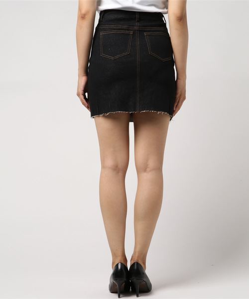 archives（アルシーヴ）の「デニム変形ミニスカート（スカート・レディース・ブラック/ネイビー・MEDIUM）」の7枚目の写真