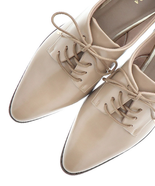 RANDA（ランダ）の「レースアップベーシックシューズ（ドレスシューズ・レディース・ブラック/ブラックミックス/ベージュ系その他・LL/S/M/L）」の5枚目の写真