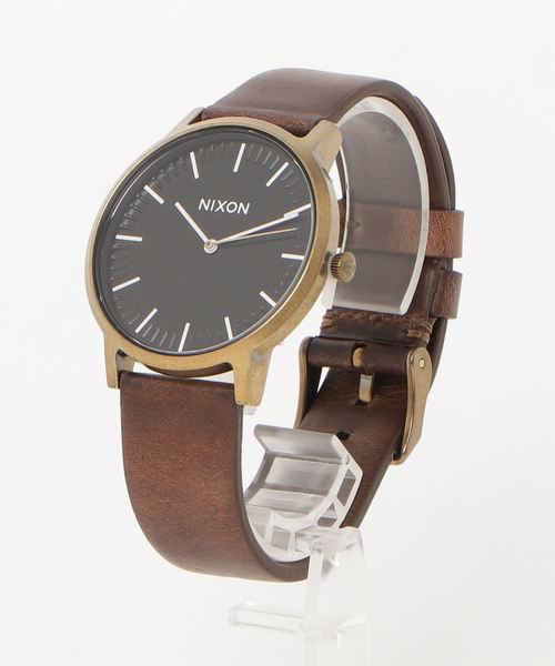 NIXON(ニクソン)の「THE PORTER LEATHER(アナログ腕時計・メンズ・インディゴブルー/ブラック系その他/ブルー系その他/バーガンディー/シルバー×ブラック/ブラック系その他2/ブルー/ブラウン系その他/ゴールド系その他/ブラウン系その他2・FREE/ONE SIZE)」の1枚目の写真