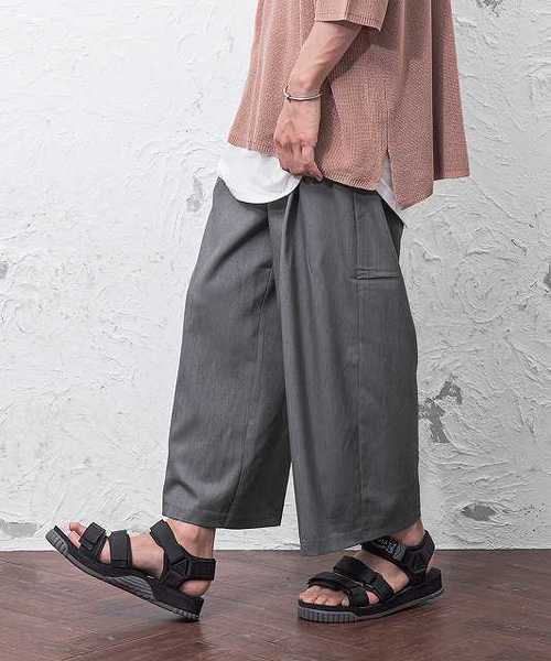 MinoriTY（マイノリティ）の「Ｔ/Ｒガウチョパンツ（その他パンツ・メンズ・ブラック/ネイビー/グレー・M/L/XL）」の3枚目の写真