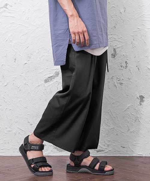 MinoriTY（マイノリティ）の「Ｔ/Ｒガウチョパンツ（その他パンツ・メンズ・ブラック/ネイビー/グレー・M/L/XL）」の2枚目の写真