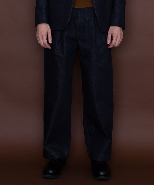 UNITED TOKYO（ユナイテッドトウキョウ）の「リジットワンタックデニムワイドパンツ（デニムパンツ・メンズ・ネイビー・1/2/3）」の11枚目の写真