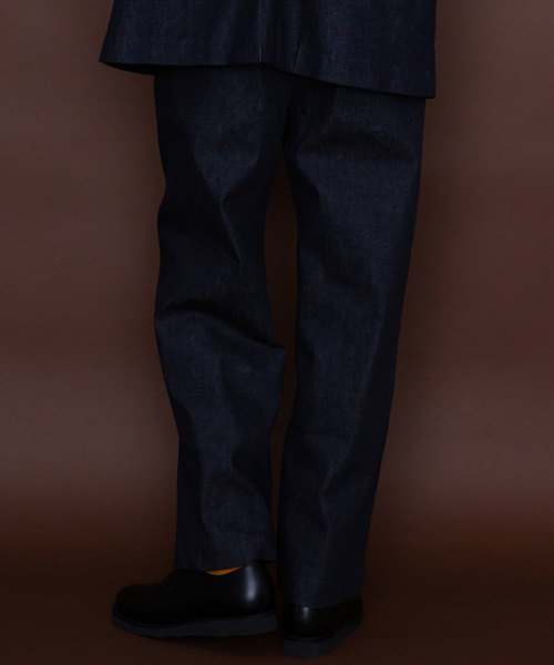 UNITED TOKYO（ユナイテッドトウキョウ）の「リジットワンタックデニムワイドパンツ（デニムパンツ・メンズ・ネイビー・1/2/3）」の9枚目の写真