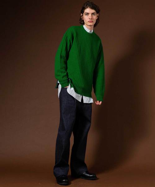 UNITED TOKYO（ユナイテッドトウキョウ）の「リジットワンタックデニムワイドパンツ（デニムパンツ・メンズ・ネイビー・1/2/3）」の13枚目の写真