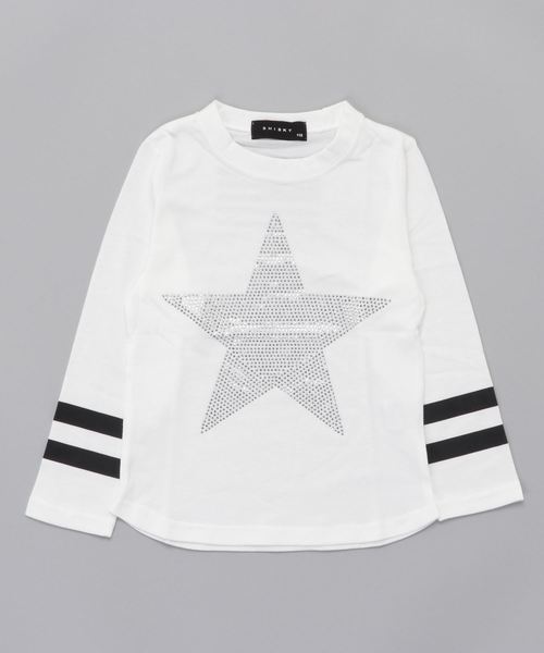 Vintage ラインストーン ロンT 星 THE CASUAL（カジュアル）の「星柄ラインストーン長袖Tシャツ