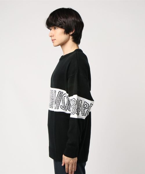 VISION STREET WEAR(ヴィジョンストリートウェア)の「WEB限定 VISION ロゴ切り替えニット(ニット/セーター・メンズ・オフホワイト/ブラック/レッド/ターコイズブルー・M/L)」の6枚目の写真