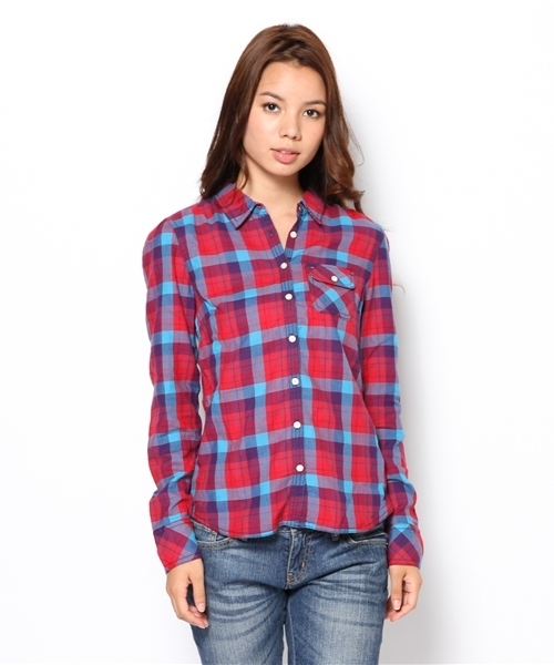 TOMMY HILFIGER（トミーヒルフィガー）の「ANIKA SHIRT（シャツ/ブラウス・レディース・パープル/レッド・X-SMALL/SMALL/MEDIUM）」の4枚目の写真