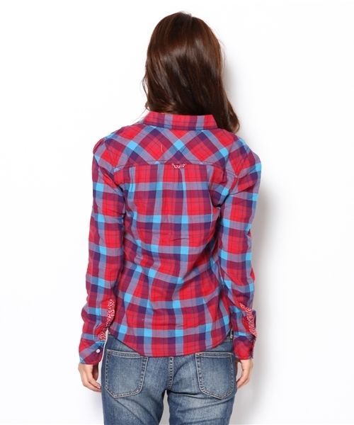 TOMMY HILFIGER（トミーヒルフィガー）の「ANIKA SHIRT（シャツ/ブラウス・レディース・パープル/レッド・X-SMALL/SMALL/MEDIUM）」の9枚目の写真