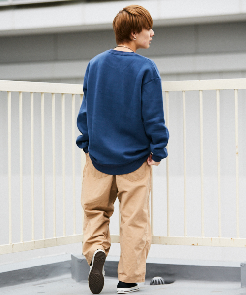 kutir（クティール）の「ｳﾗｷﾓｳBIGｽｳｪｯﾄ ビッグスウェットプルオーバー（スウェット・メンズ・ブラック/ダークブラウン/ベージュ/ダークパープル/ダークブルー・MEDIUM/LARGE）」の6枚目の写真