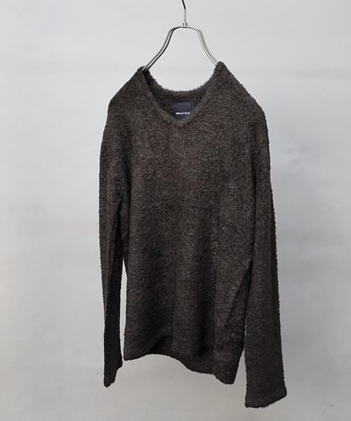 SHIPS JET BLUE(シップスジェットブルー)の「JB: モール/Vネックニット■(ニット/セーター・メンズ・ブラック/チャコールグレー/ネイビー/ワイン/グリーン・SMALL/MEDIUM/LARGE)」の2枚目の写真