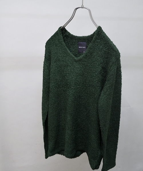 SHIPS JET BLUE(シップスジェットブルー)の「JB: モール/Vネックニット■(ニット/セーター・メンズ・ブラック/チャコールグレー/ネイビー/ワイン/グリーン・SMALL/MEDIUM/LARGE)」の3枚目の写真
