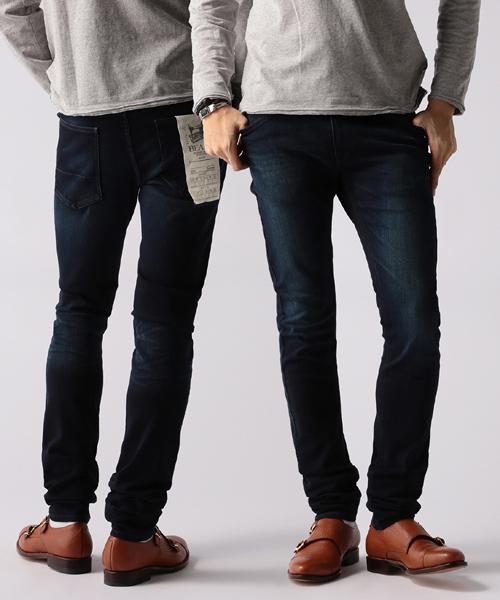 BEAMS(ビームス)の「□BEAMS / スリム ストレッチ デニム(デニムパンツ・メンズ・ブラック/インディゴブルー・SMALL/MEDIUM/LARGE/X-LARGE)」の1枚目の写真