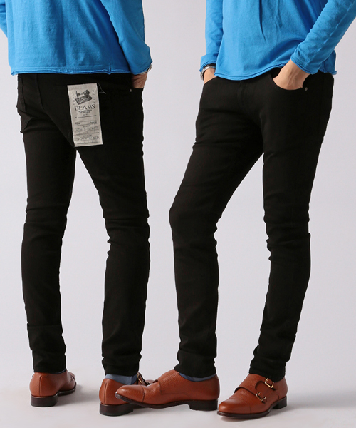 BEAMS(ビームス)の「□BEAMS / スリム ストレッチ デニム(デニムパンツ・メンズ・ブラック/インディゴブルー・SMALL/MEDIUM/LARGE/X-LARGE)」の2枚目の写真